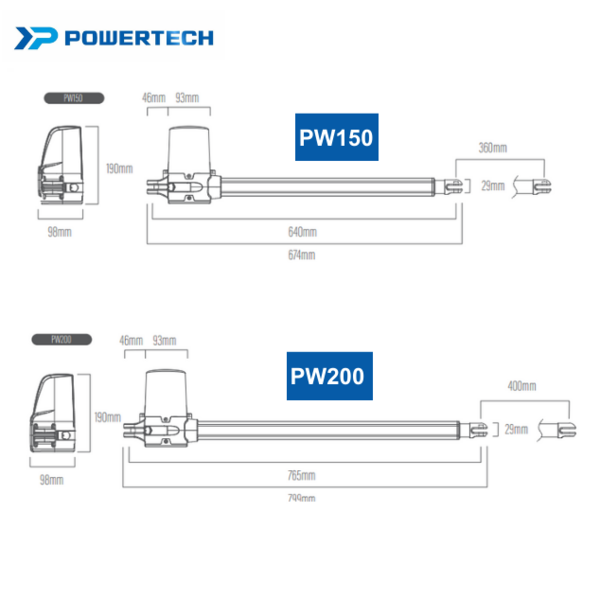Motor Cổng Tay Đòn Powertech PW150