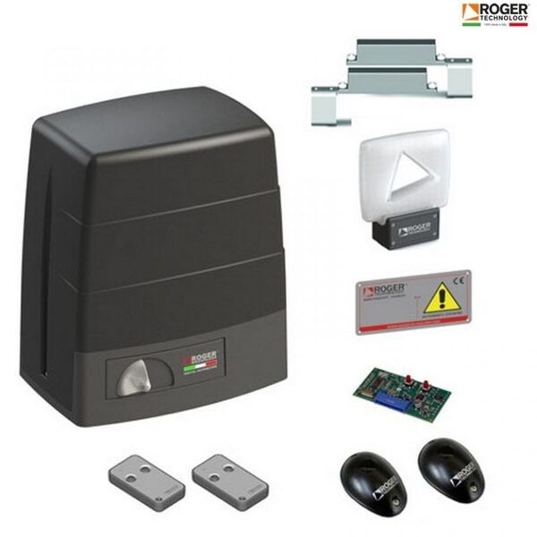  Motor Cổng Trượt Roger KIT BM30/303 24v 400kg Italia 
