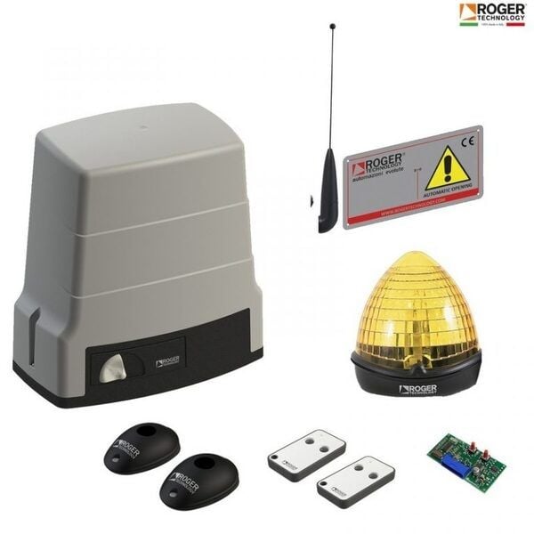  Motor Cổng Trượt Roger  KIT BH30/603 24v 600kg Italia 