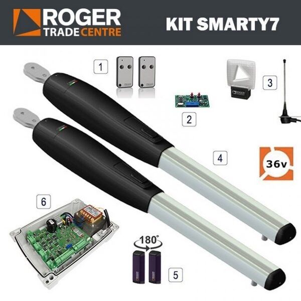  Motor Cổng Tay Đòn Roger Smarty7 36v 1400kg Italia 