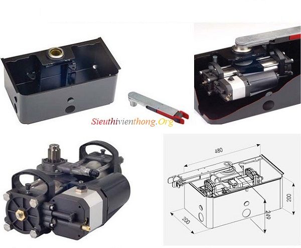 Moto Cổng Tự Động Âm Sàn FAAC S700H - Italia