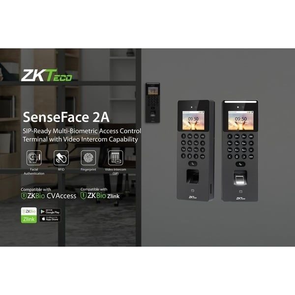 Máy Chấm Công Khuôn Mặt Zkteco SenseFace 2A