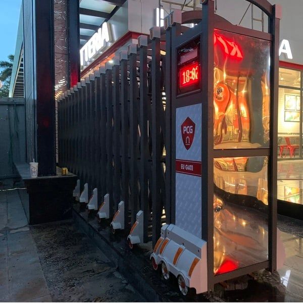  Cổng Xếp Hợp Kim Nhôm THP-140 