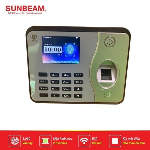  Máy Chấm Công Sunbeam J333 - Kết nối wifi 