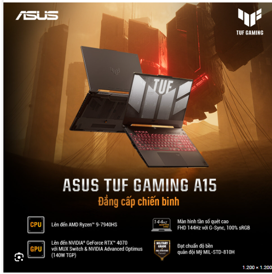 Laptop Asus TUF Gaming 15 FA507NV-LP046W