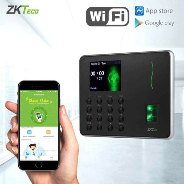 Máy Chấm Công Vân Tay WiFi  ZKTeco WL10 - App