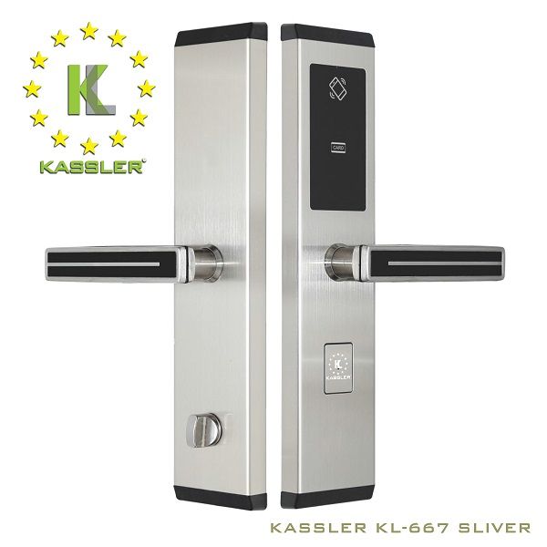 Khóa cửa điện tử Kassler KL-667 SILVER