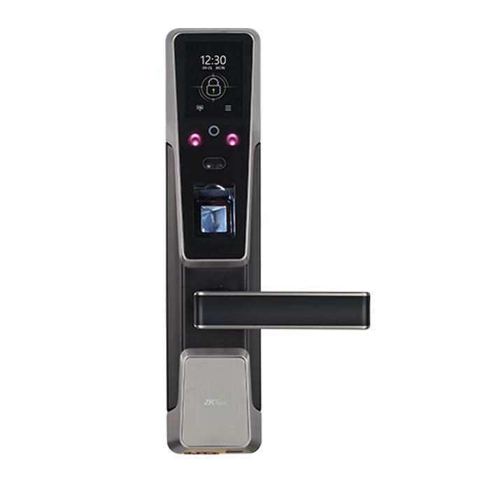 Khóa cửa vân tay thông minh ZKTECO ZM100 nhận diện khuôn mặt, cảm biến vân tay, vỏ kim loại, sử dụng pin