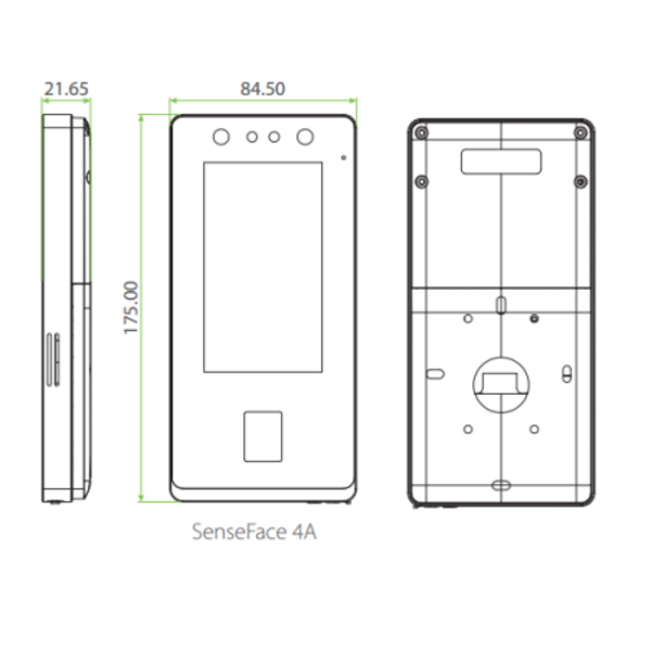 Máy Chấm Công Khuôn Mặt Zkteco Senseface 4A