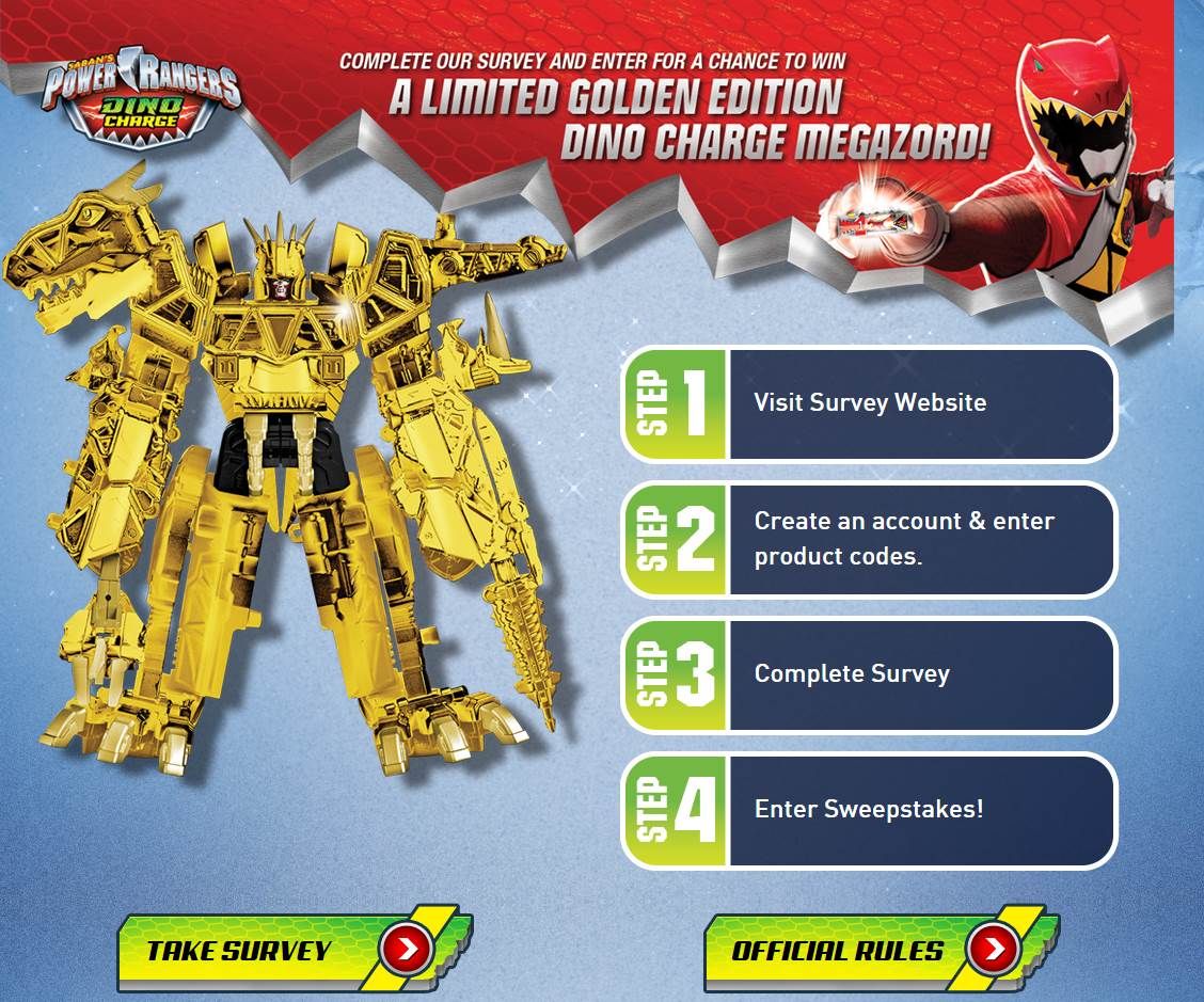 Dino Charge Megazord Gold Version [Bandai America]