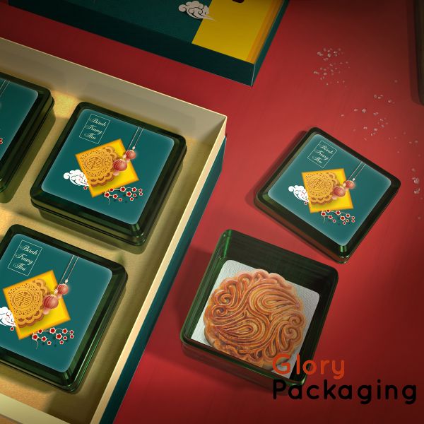  Hộp quà tặng bánh trung thu 2021 - Trăng tròn Trung Thu xanh 