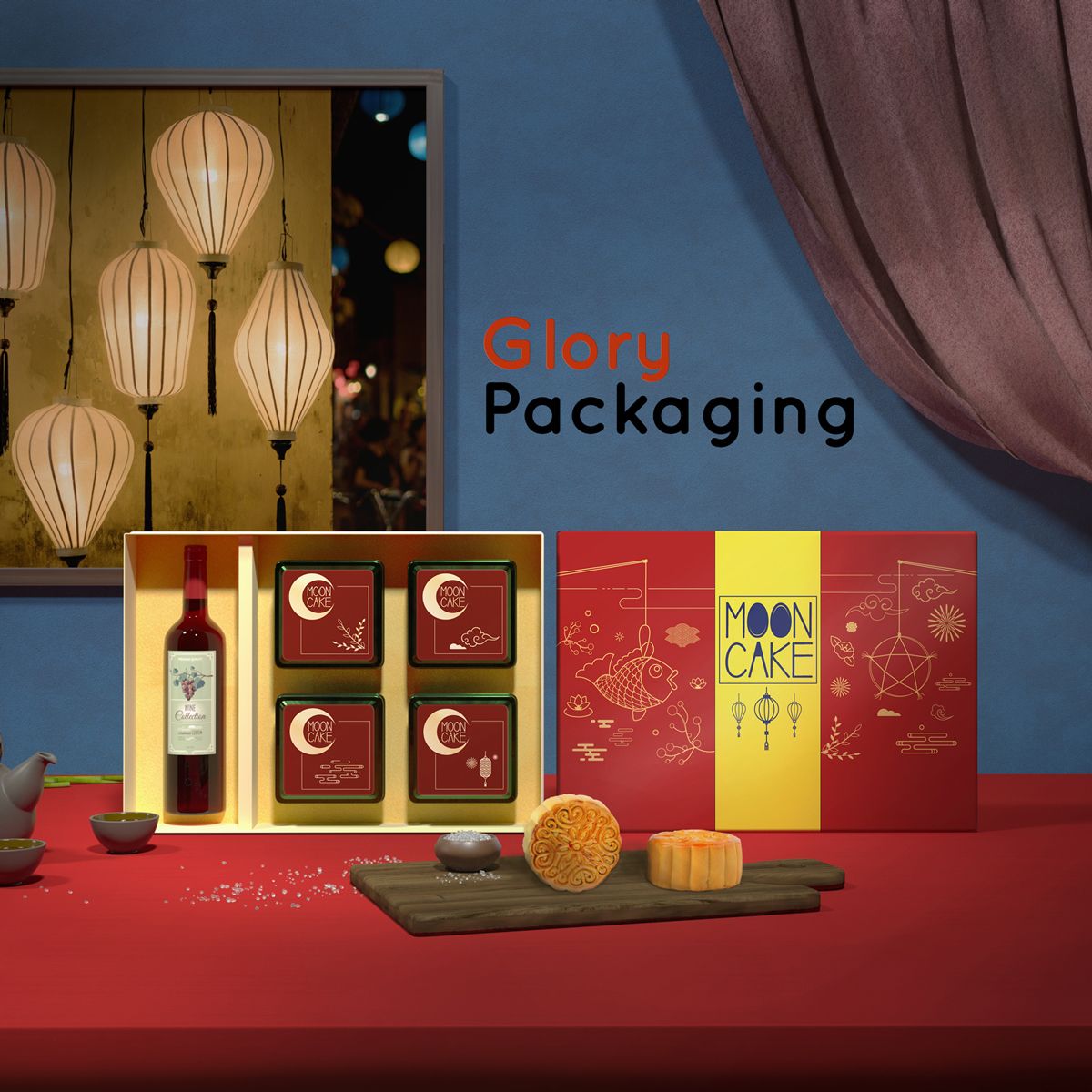 Hộp quà tặng bánh trung thu 2021 - Rước đèn Trung thu 