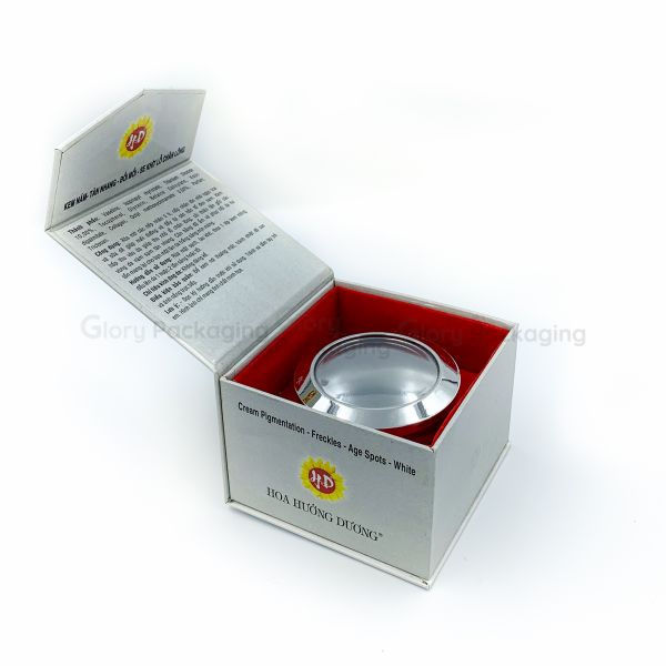  Hộp vuông nắp đậy nam châm mỹ phẩm 