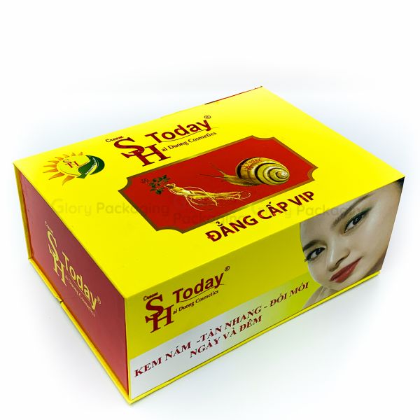  Hộp cứng mỹ phẩm nắp nam châm cán màng hologram 