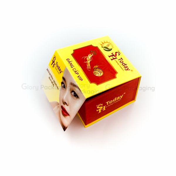  Hộp giấy cứng nắp nam châm hình vuông 