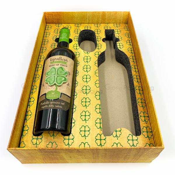  Hộp cứng âm dương ép kim khay mút đựng rượu 