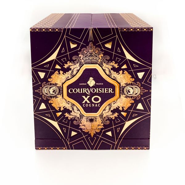  Hộp giấy cứng nắp mở hai cánh đựng set quà tặng rượu đẳng cấp 