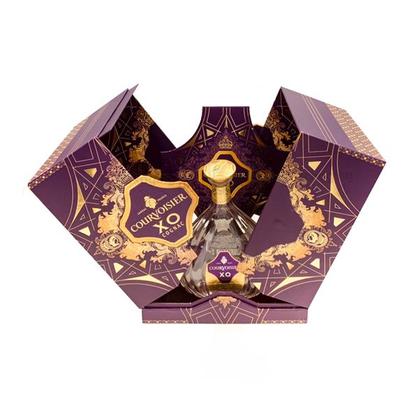  Hộp giấy cứng nắp mở hai cánh đựng set quà tặng rượu đẳng cấp 