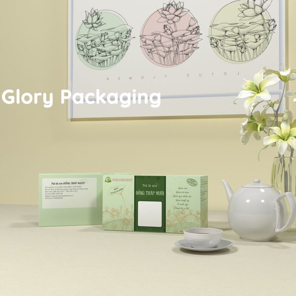  Hộp trà mềm in offset trang nhã 