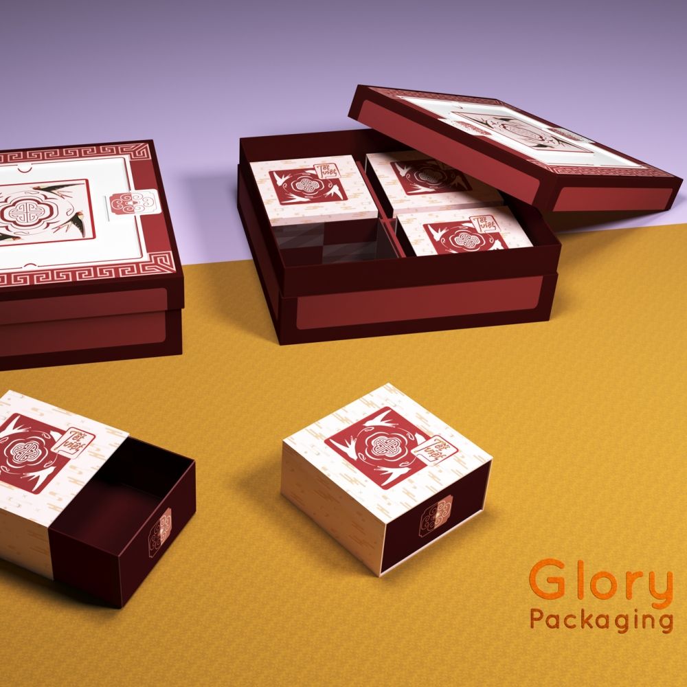  Hộp cứng đặc sản Yến Sào họa tiết cung đình Huế sang trọng 