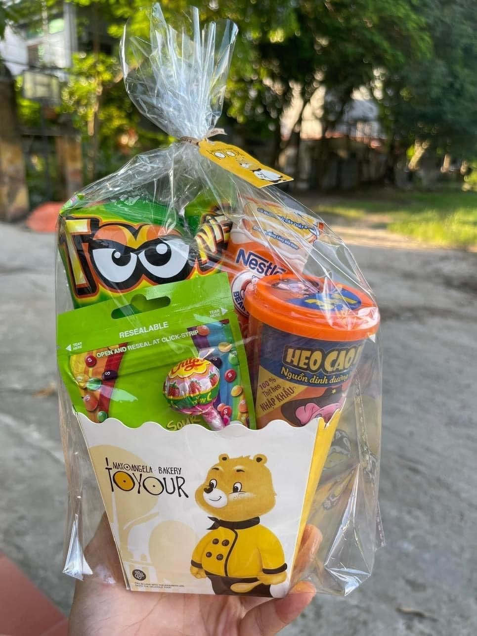 TÚI NILON ĐỰNG BÁNH QUY/ BÁNH MÌ/ BÁNH COOKIE KÈM ĐẾ GIẤY VUÔNG THÀNH ...