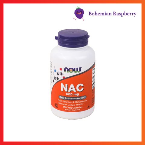 NOW NAC 600mg - Viên uống chống oxy hóa, tăng cường sức khỏe