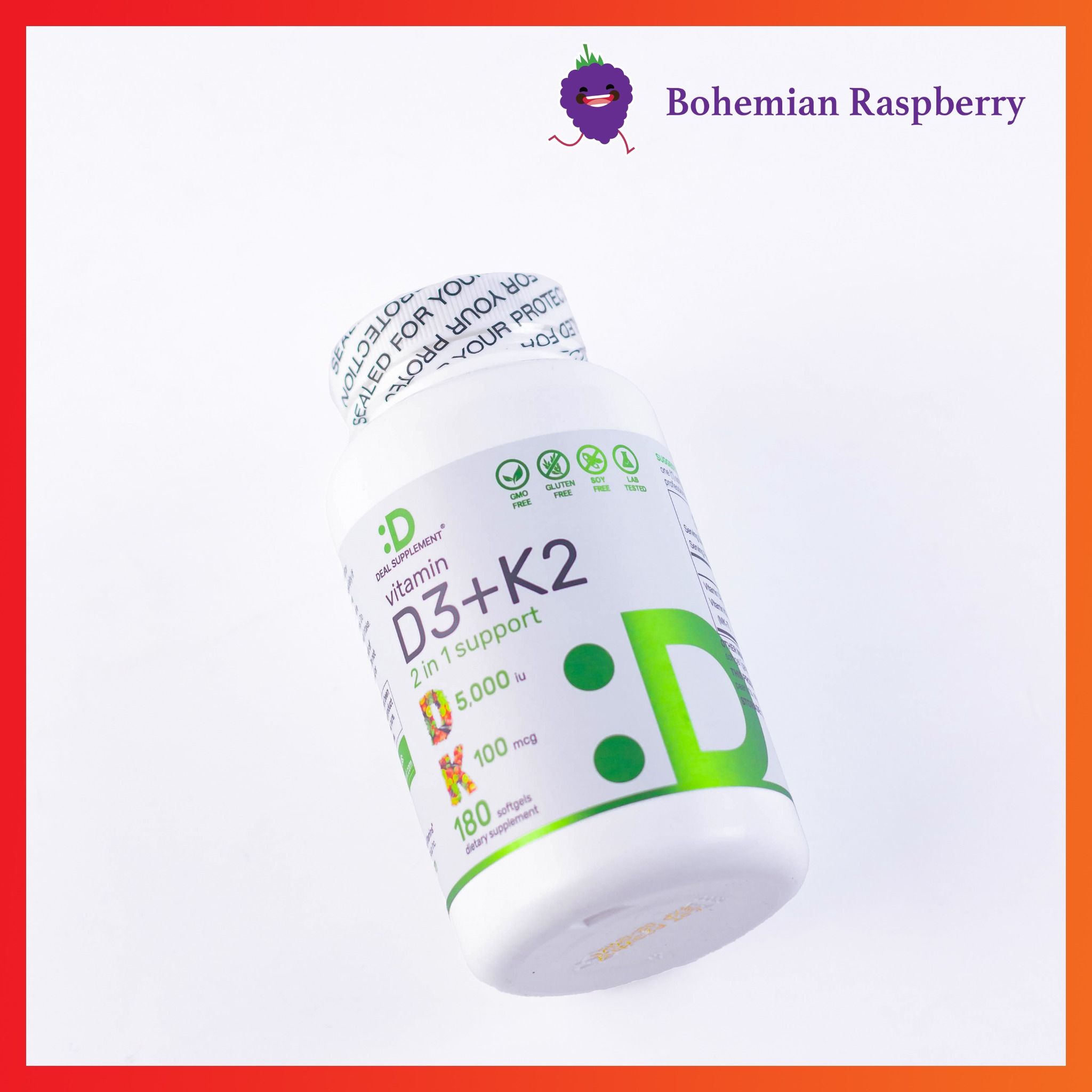 Deal Supplement Vitamin D3 + K2 Viên uống bổ sung VitaminD brzskin