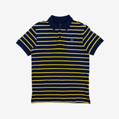 Áo Thun Nam Polo OSCAR - OCMPKSF 004 MÀU XANH NAVY SỌC VÀNG