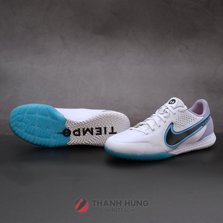 NIKE REACT TIEMPO LEGEND 9 PRO IC - DA1183-146 - TRẮNG XÁM/XANH