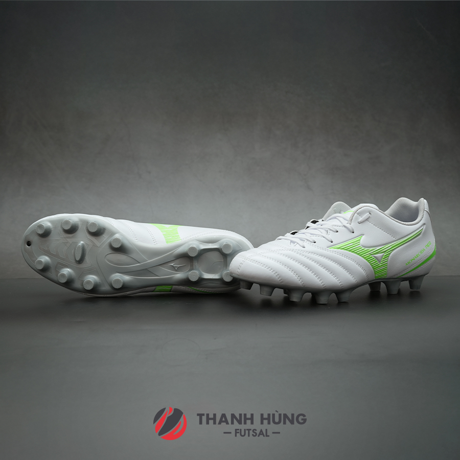 MIZUNO MONARCIDA NEO III SELECT FG - P1GA252537 - TRẮNG/XANH LÁ