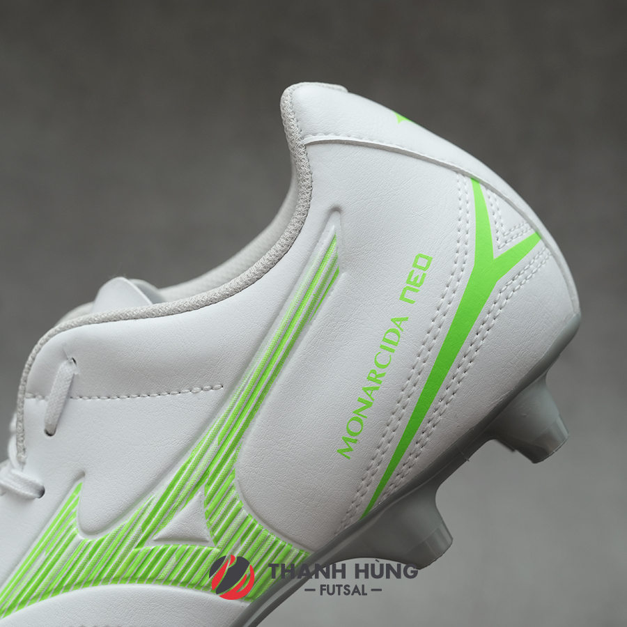 MIZUNO MONARCIDA NEO III SELECT FG - P1GA252537 - TRẮNG/XANH LÁ