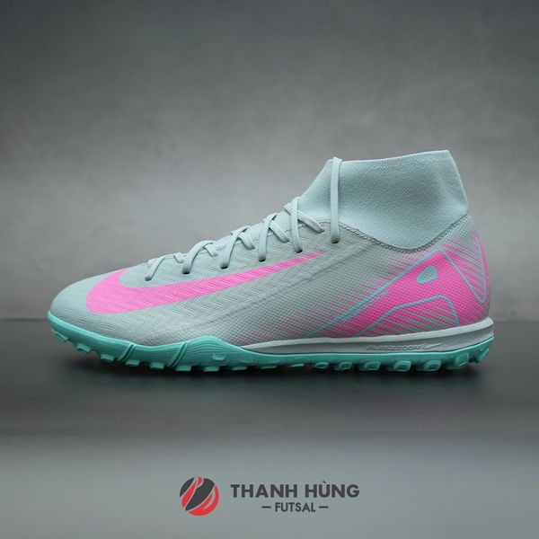 NIKE ZOOM MERCURIAL SUPERFLY 10 ACADEMY TF - FQ8331-301 - XÁM XANH/HỒNG