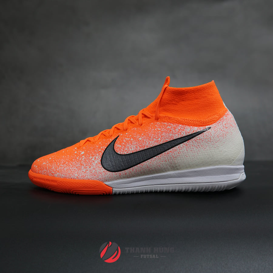 NIKE MERCURIAL SUPERFLYX 6 ELITE IC - AH7373-801 - CAM / TRẮNG