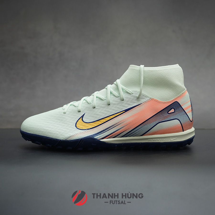 NIKE ZOOM MERCURIAL SUPERFLY 10 ACADEMY MDS TF - FZ1382-300 - TRẮNG/XANH ĐEN