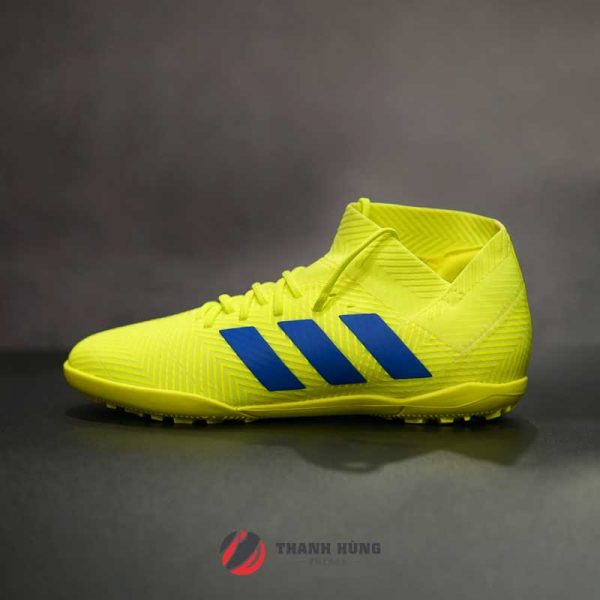 ADIDAS NEMEZIZ 18.3 TF JUNIOR - CM8516 - VÀNG CHANH/ XANH DƯƠNG - Giày -  Giày đá banh chính hãng