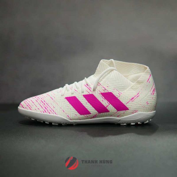 ADIDAS NEMEZIZ 18.3 TF JUNIOR – CM8518 –  TRẮNG/ HỒNG