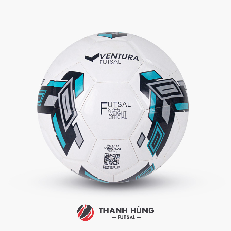 TRÁI BÓNG ĐỘNG LỰC FUTSAL VENTURA DÁN - FS4.105D - TRẮNG
