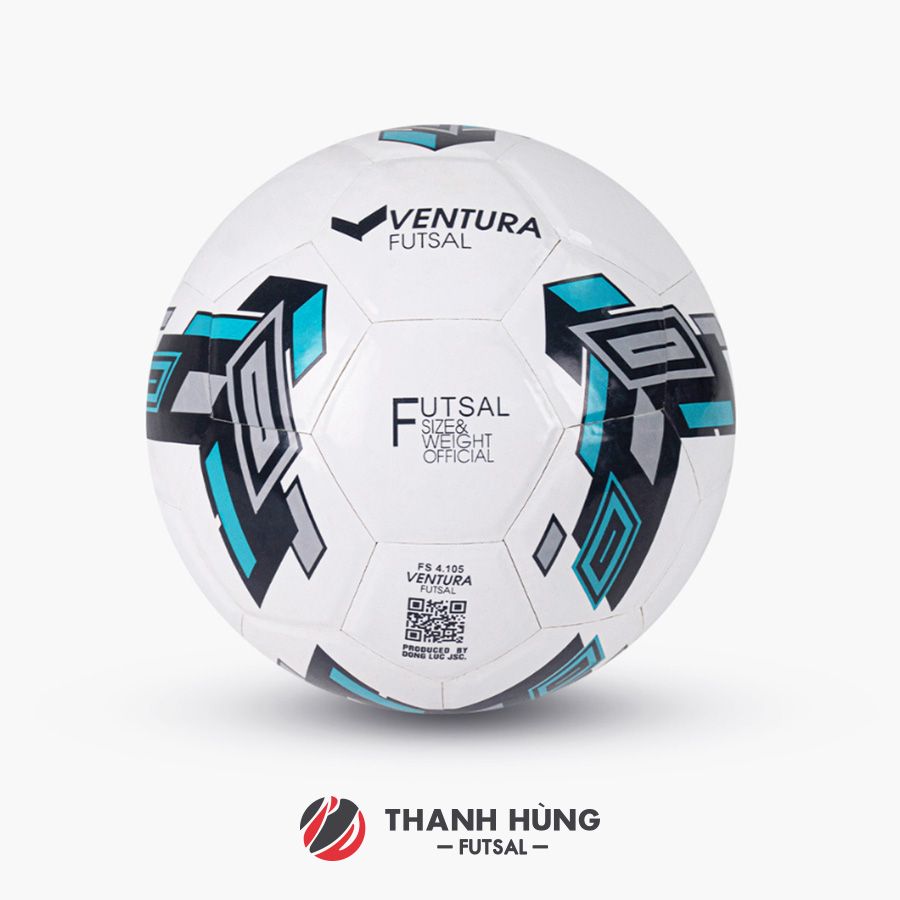 TRÁI BÓNG ĐỘNG LỰC FUTSAL VENTURA DÁN - FS4.105D - TRẮNG