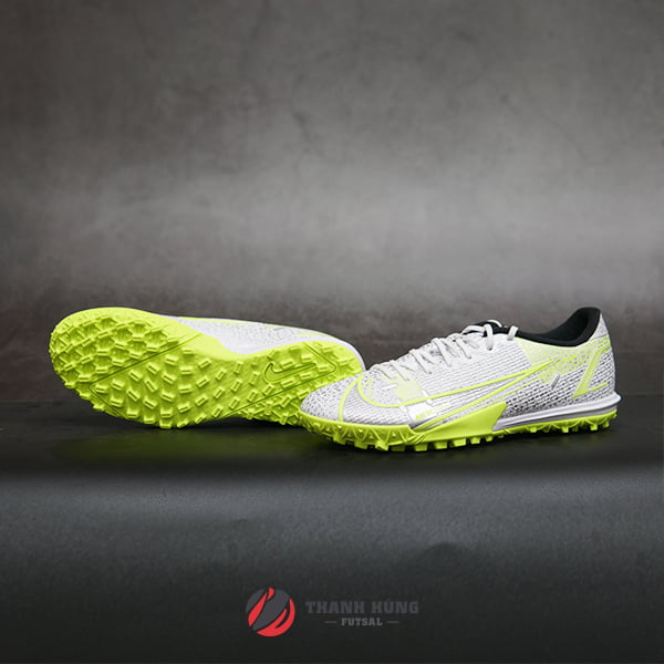 NIKE MERCURIAL VAPOR 14 ACADEMY TF - CV0978-107 - TRẮNG/BẠC SAFARI