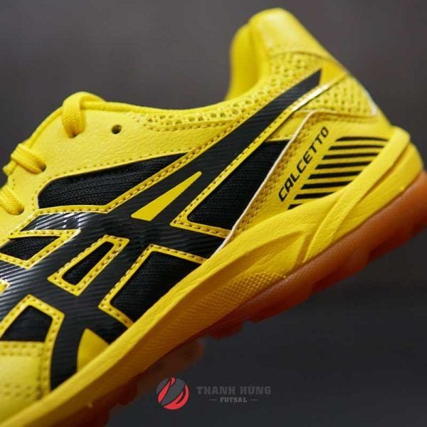 ASICS CALCETTO WD 7 TF – TST335 - 0490 – VÀNG/ ĐEN - Giày bóng đá chín -  Giày đá banh chính hãng