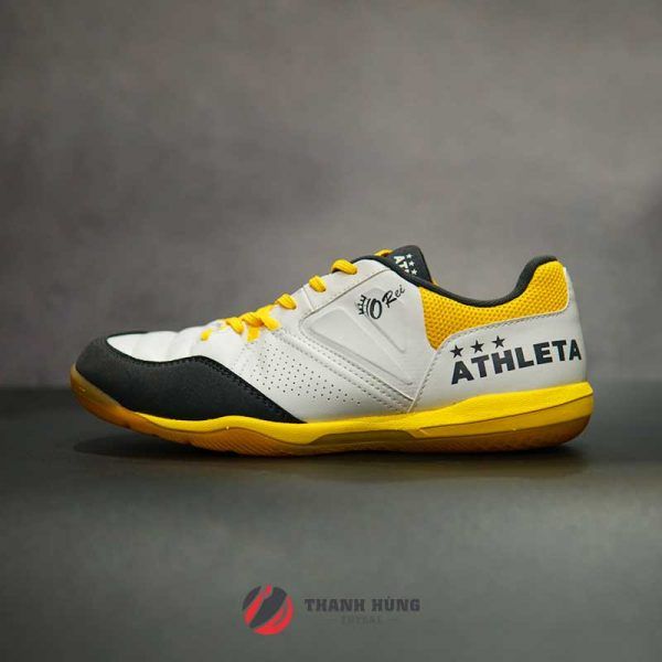 ATHLETA O-REI FUTSAL T006 - 11012 -1820 TRáº®NG/ VÃNG - GiÃ y bÃ³ng ÄÃ¡ chÃ­ - GiÃ y ÄÃ¡ banh chÃ­nh hÃ£ng