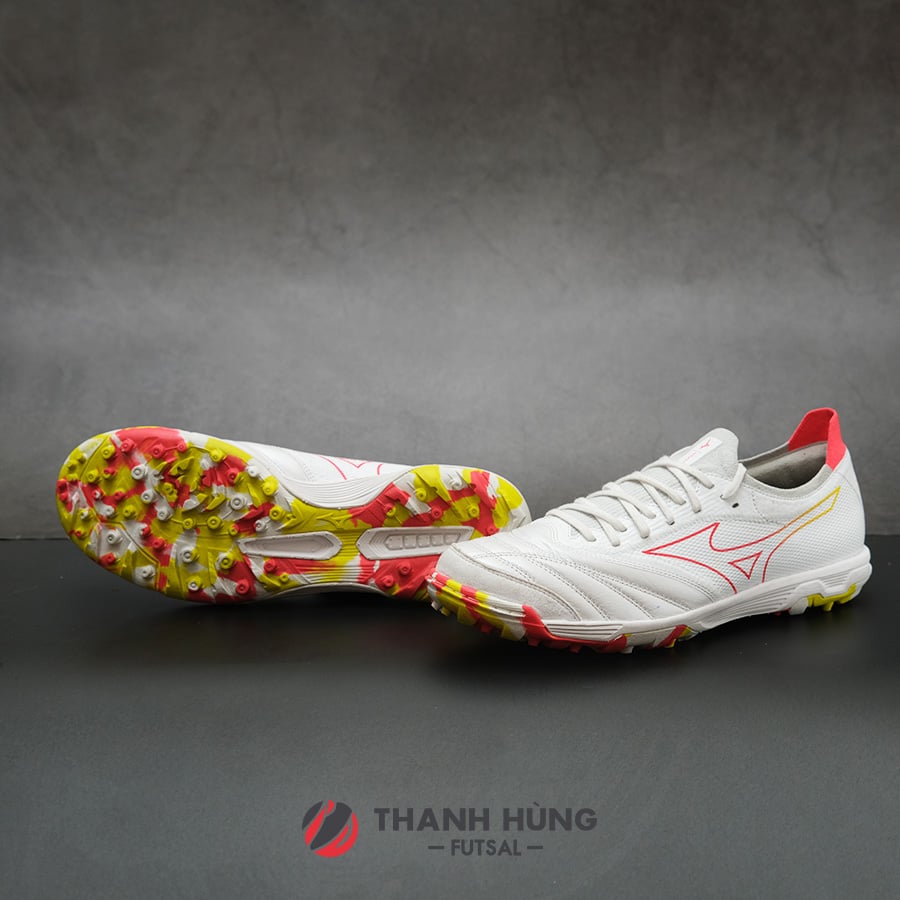 MIZUNO MORELIA NEO SALA β JAPAN TF - Q1GB239064 - TRẮNG/ĐỎ/VÀNG