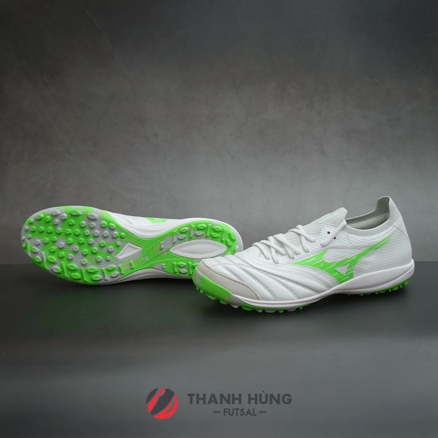 MIZUNO MORELIA NEO SALA β JAPAN TF - Q1GB251037 - TRẮNG/XANH LÁ