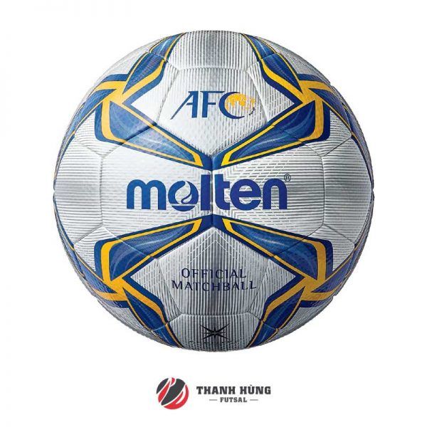 BÓNG ĐÁ MOLTEN F5V5003-A (AFC CUP) SỐ 5 – TRẮNG/ XANH/ VÀNG