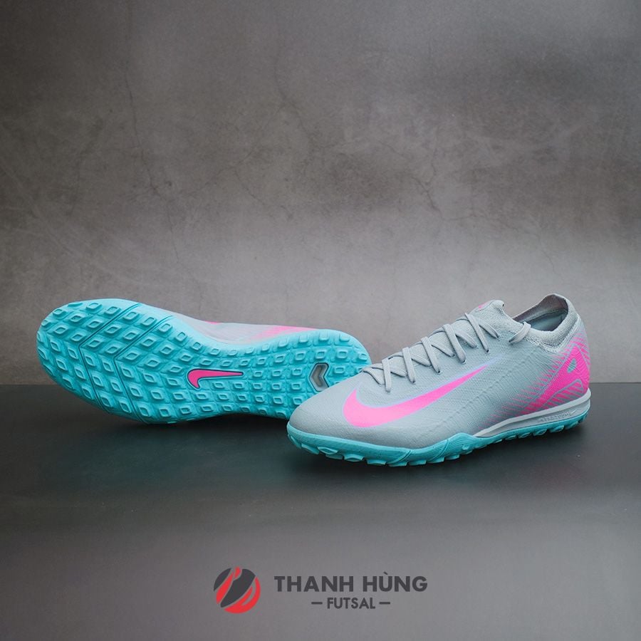NIKE ZOOM MERCURIAL VAPOR 16 PRO TF - FQ8687-301 - XÁM XANH/HỒNG