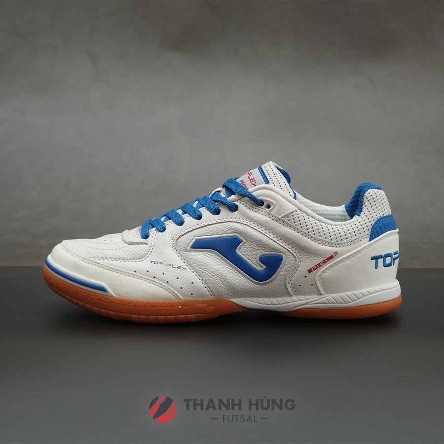 JOMA TOP FLEX LEATHER IN 2122 - TRẮNG/XANH DƯƠNG