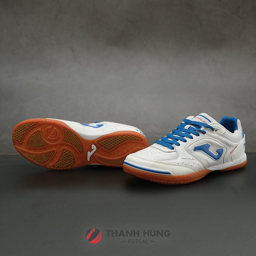 JOMA TOP FLEX LEATHER IN 2122 - TRẮNG/XANH DƯƠNG