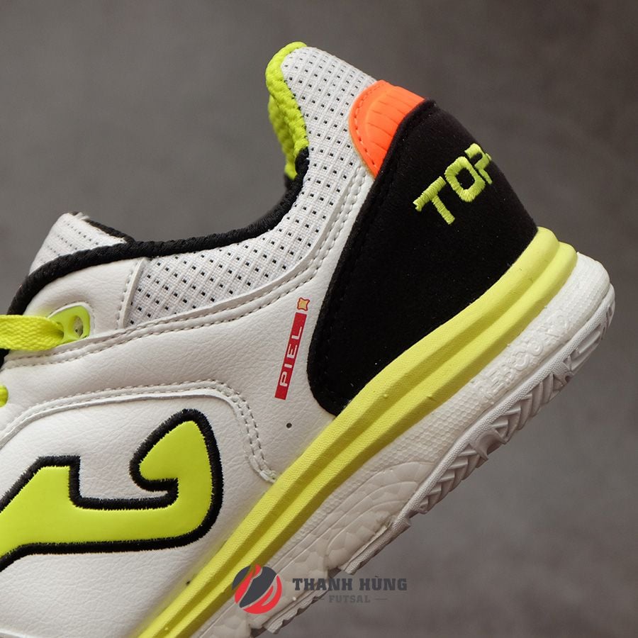 JOMA TOP FLEX LEATHER REBOUND IN 2102 - TRẮNG/XANH NEON