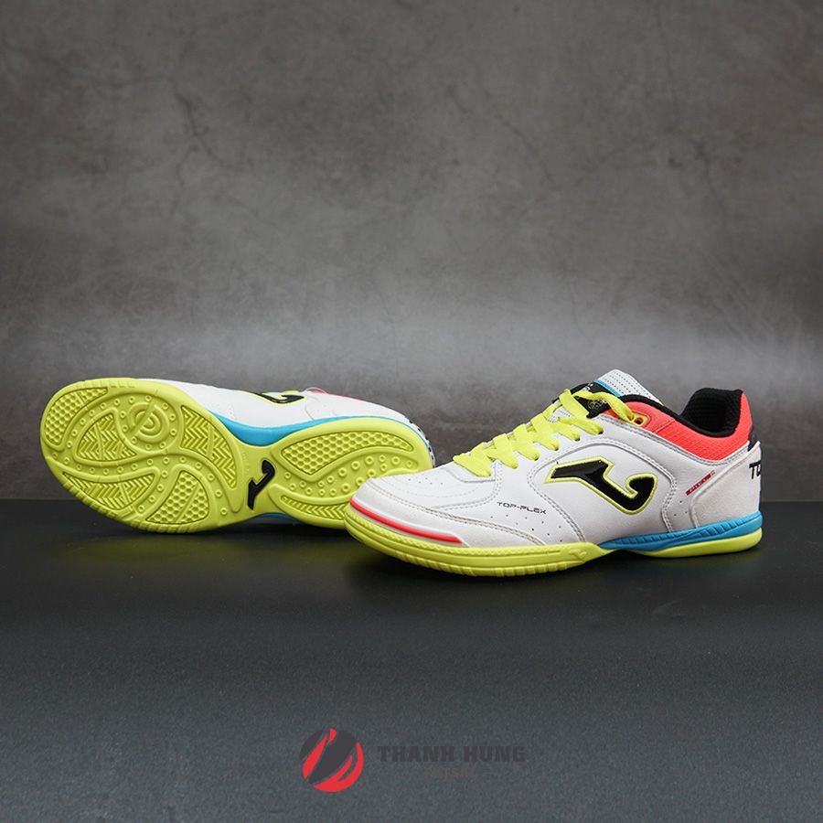 JOMA TOP FLEX 2052 R.F.E.F - TRẮNG/XANH/VÀNG - Giày bóng đá chính hãng -  Giày đá banh chính hãng