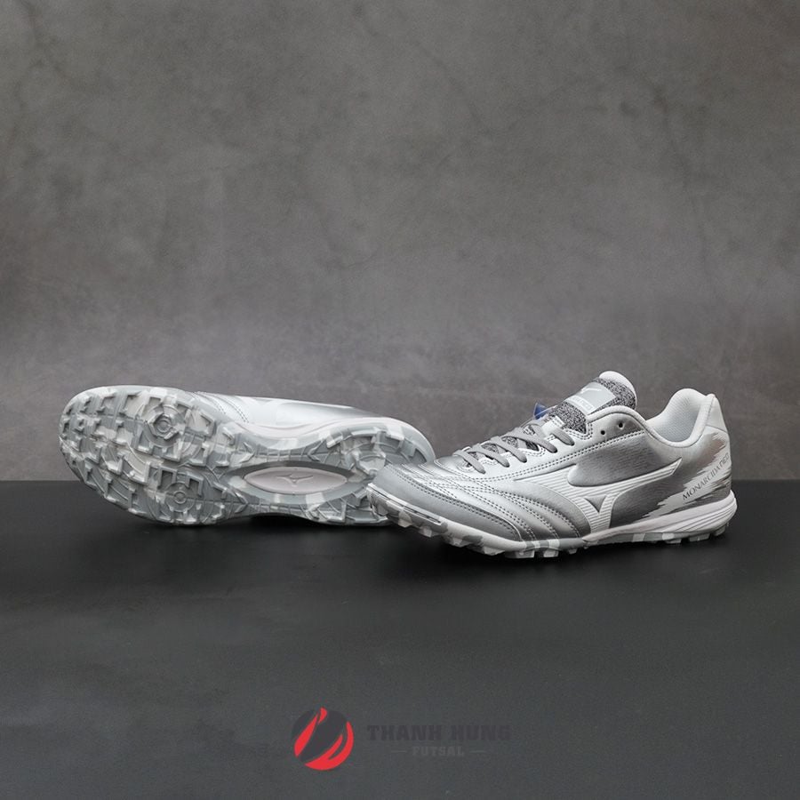 シューズ・サンダルその他 MIZUNO Public Monarchida Neo Sala Pro TF Silver White Q1GB21 Mizuno JAPAN MONARCIDA NEO SALA Wide Turf Soccer Football